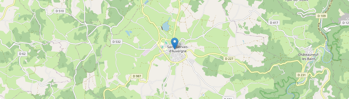 Saint-Gervais-d'Auvergne - Carte