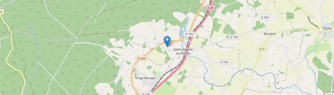 Saint-Gervais-du-Perron - Carte