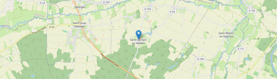 Saint-Gervais-en-Vallière - Carte