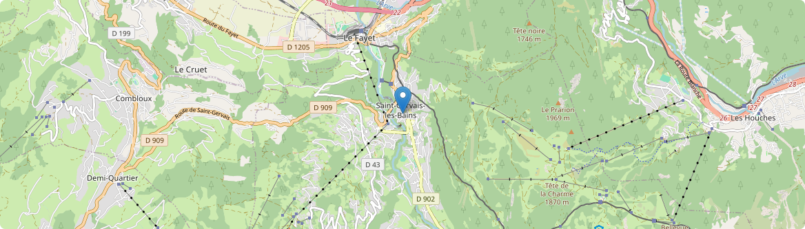 Saint-Gervais-les-Bains - Carte