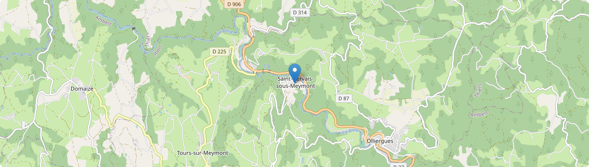 Saint-Gervais-sous-Meymont - Carte