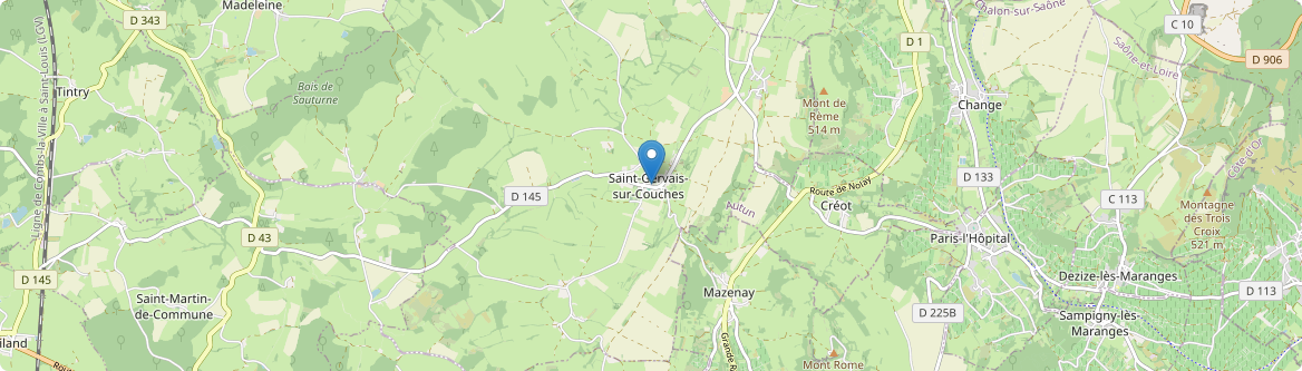 Saint-Gervais-sur-Couches - Carte
