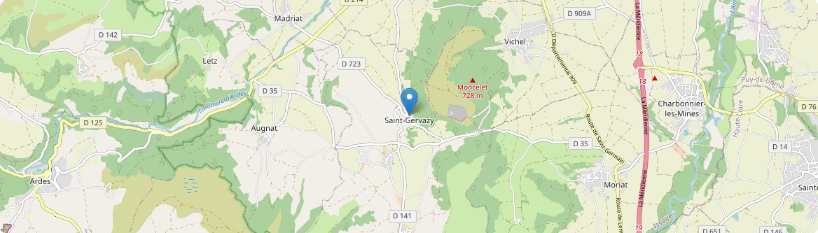 Saint-Gervazy - Carte