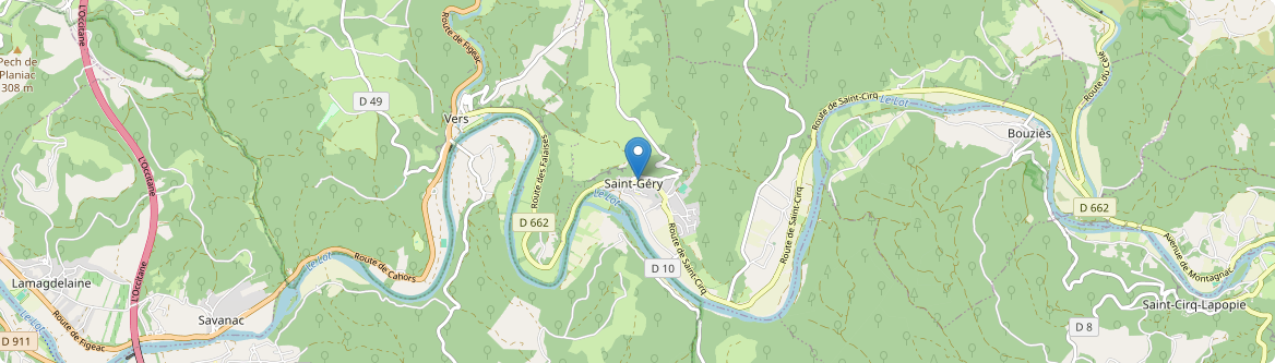 Saint Géry-Vers - Carte