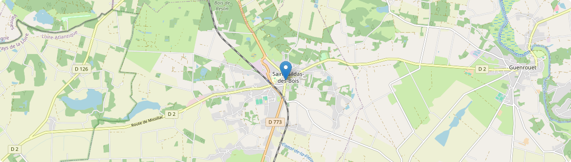 Saint-Gildas-des-Bois - Carte
