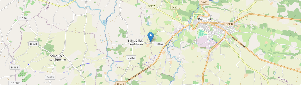 Saint-Gilles-des-Marais - Carte