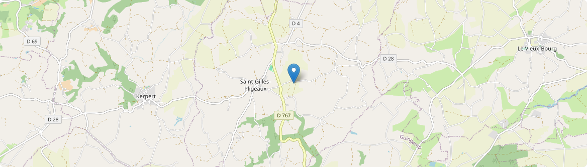 Saint-Gilles-Pligeaux - Carte