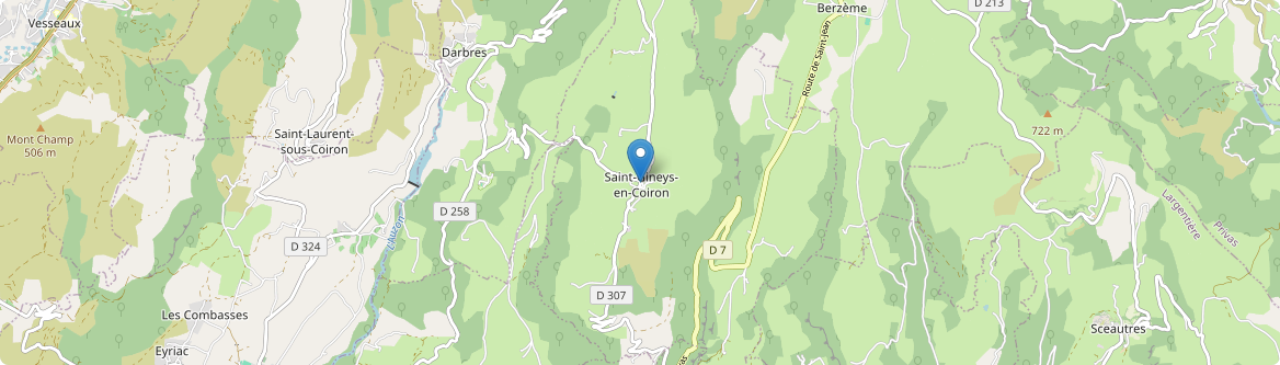 Saint-Gineys-en-Coiron - Carte