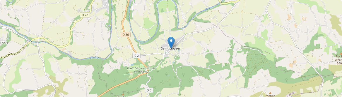 Saint-Goazec - Carte