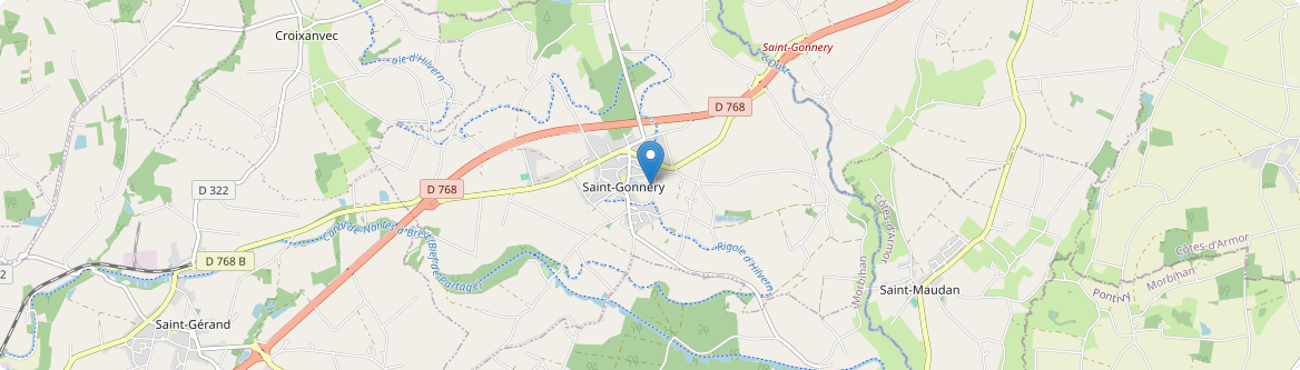 Saint-Gonnery - Carte