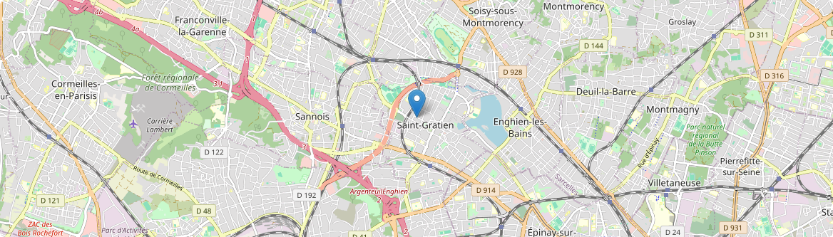 Saint-Gratien - Carte
