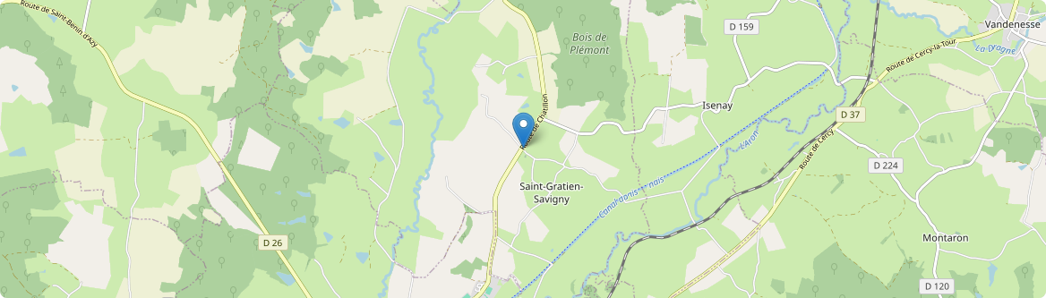 Saint-Gratien-Savigny - Carte