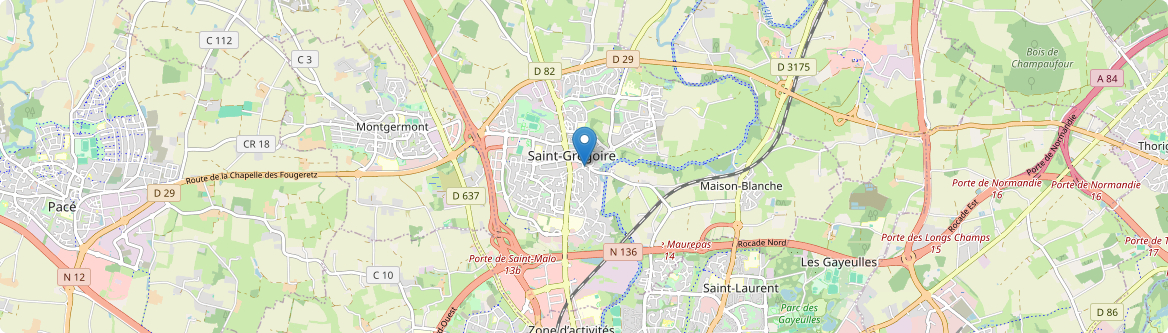 Saint-Grégoire - Carte