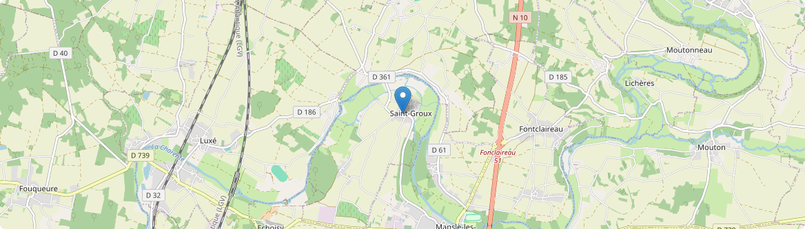 Saint-Groux - Carte