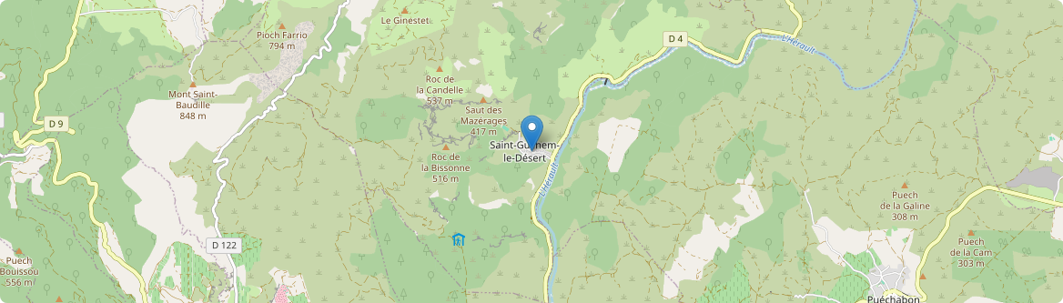 Saint-Guilhem-le-Désert - Carte