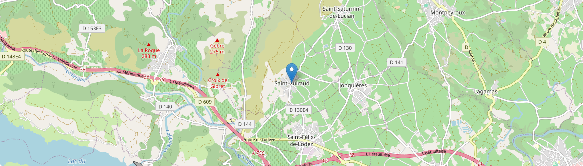 Saint-Guiraud - Carte
