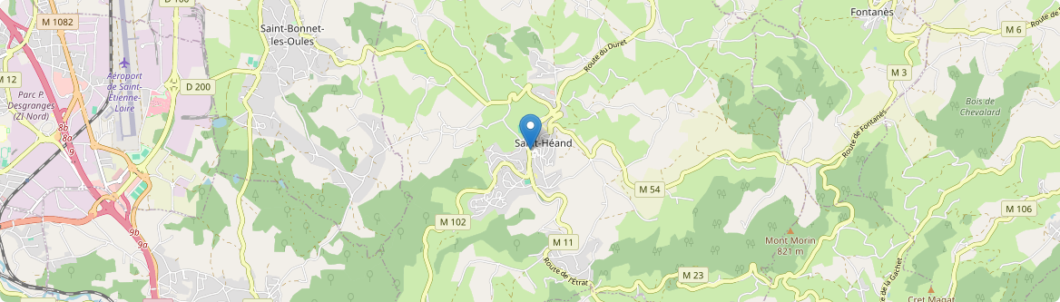 Saint-Héand - Carte