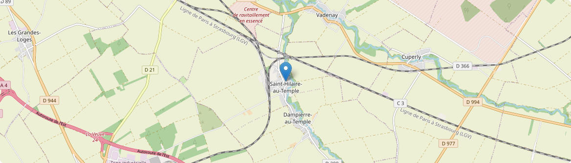 Saint-Hilaire-au-Temple - Carte