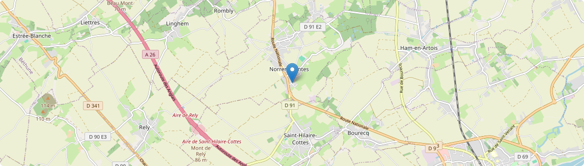 Saint-Hilaire-Cottes - Carte