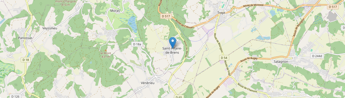 Saint-Hilaire-de-Brens - Carte