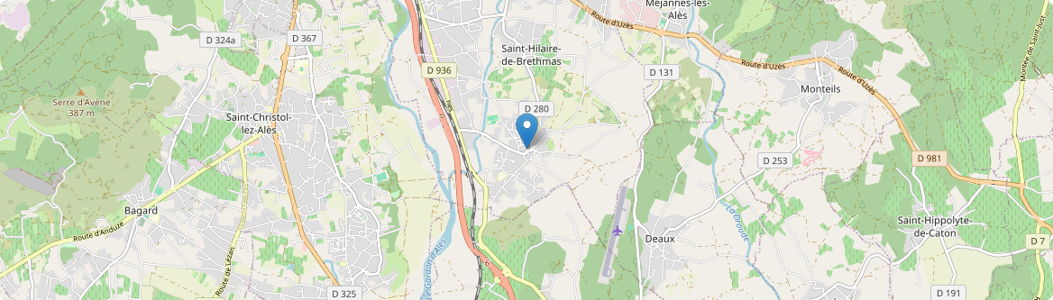 Saint-Hilaire-de-Brethmas - Carte