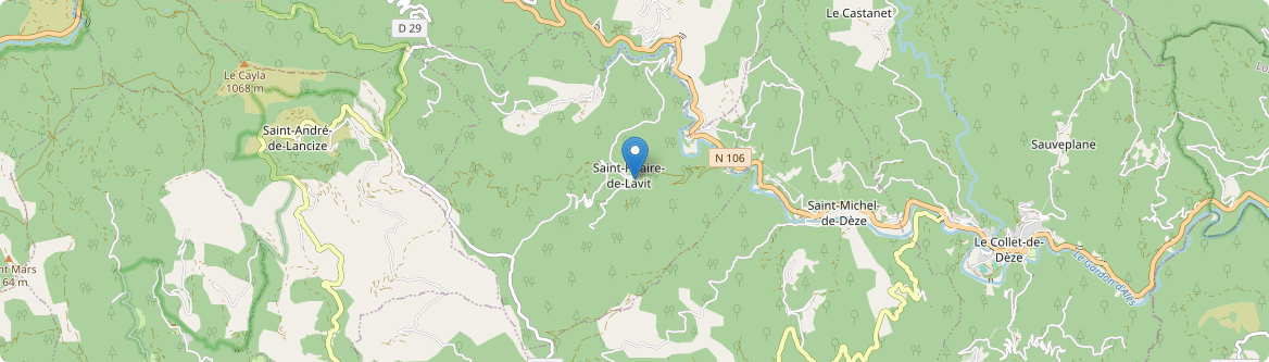 Saint-Hilaire-de-Lavit - Carte