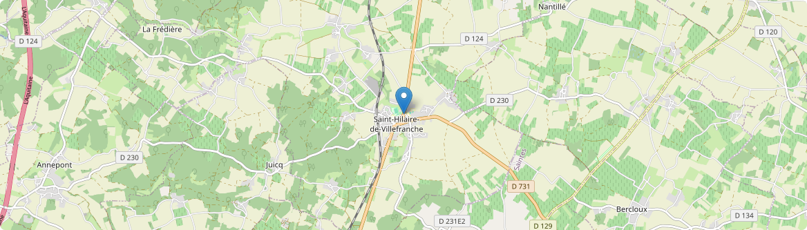 Saint-Hilaire-de-Villefranche - Carte