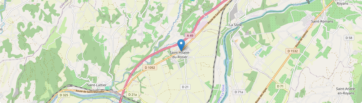 Saint-Hilaire-du-Rosier - Carte