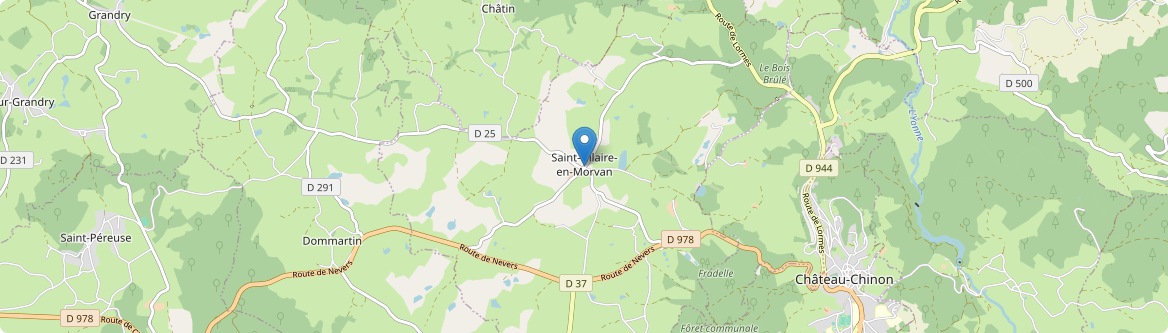 Saint-Hilaire-en-Morvan - Carte