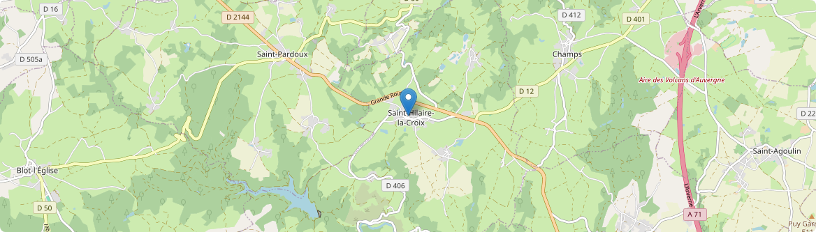 Saint-Hilaire-la-Croix - Carte