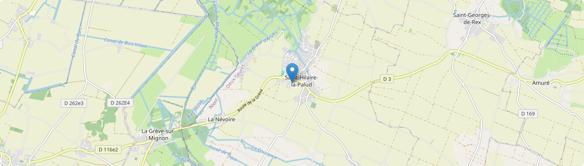 Saint-Hilaire-la-Palud - Carte