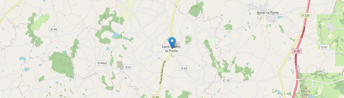 Saint-Hilaire-la-Treille - Carte
