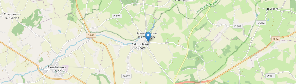 Saint-Hilaire-le-Châtel - Carte