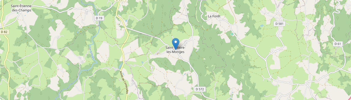 Saint-Hilaire-les-Monges - Carte