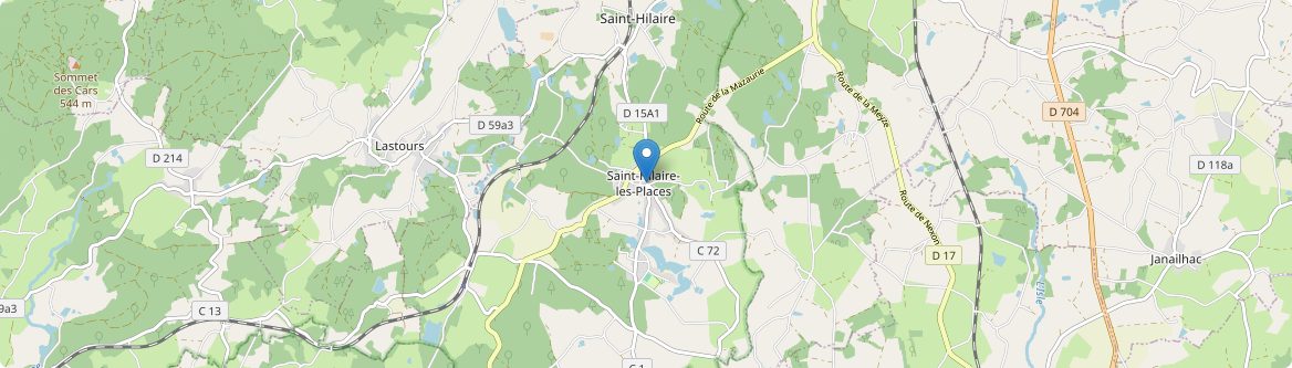 Saint-Hilaire-les-Places - Carte