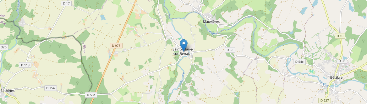 Saint-Hilaire-sur-Benaize - Carte