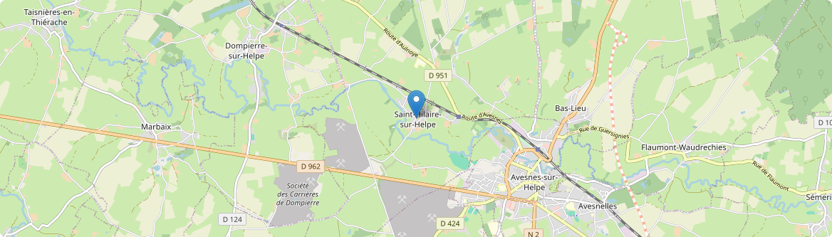 Saint-Hilaire-sur-Helpe - Carte