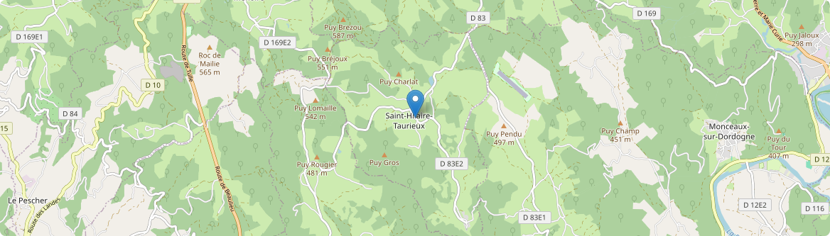 Saint-Hilaire-Taurieux - Carte
