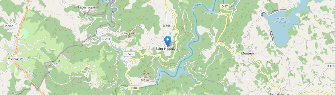 Saint-Hippolyte - Carte