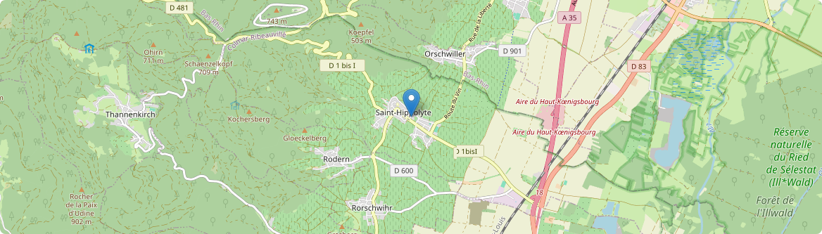 Saint-Hippolyte - Carte