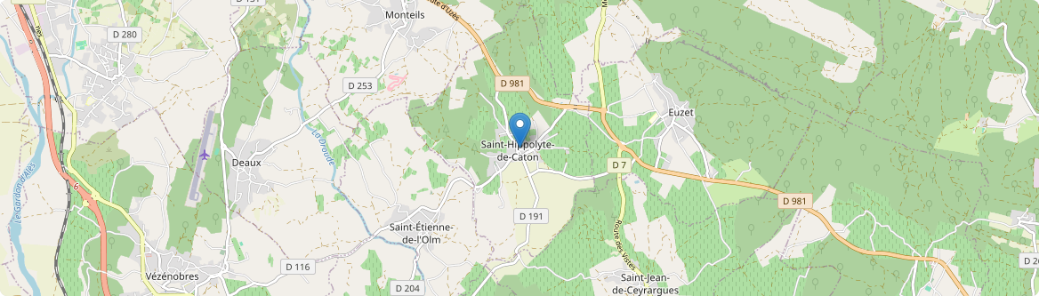Saint-Hippolyte-de-Caton - Carte