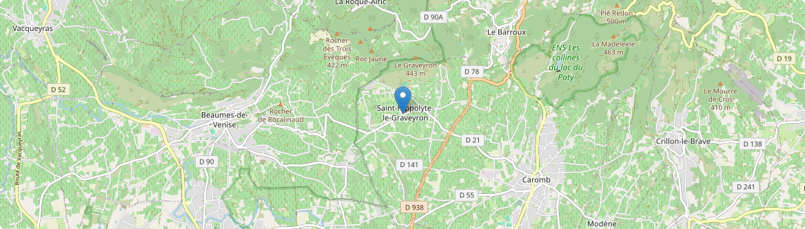 Saint-Hippolyte-le-Graveyron - Carte