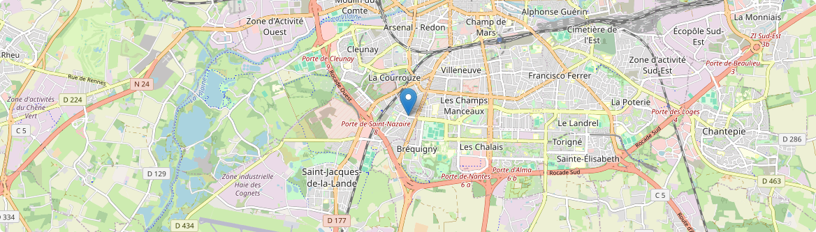 Saint-Jacques-de-la-Lande - Carte