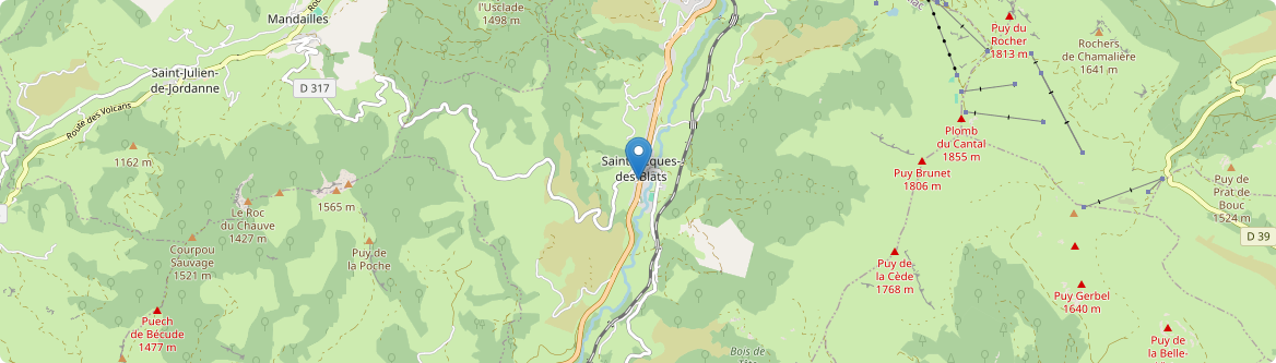 Saint-Jacques-des-Blats - Carte