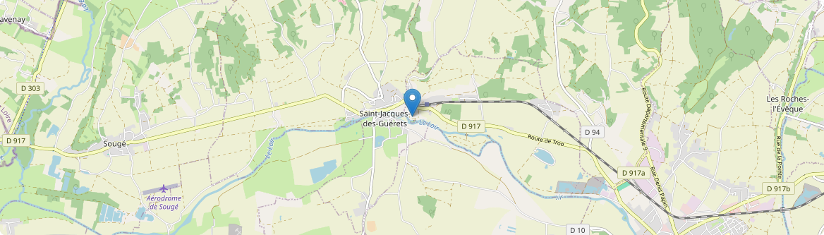 Saint-Jacques-des-Guérets - Carte