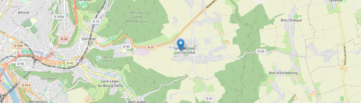 Saint-Jacques-sur-Darnétal - Carte