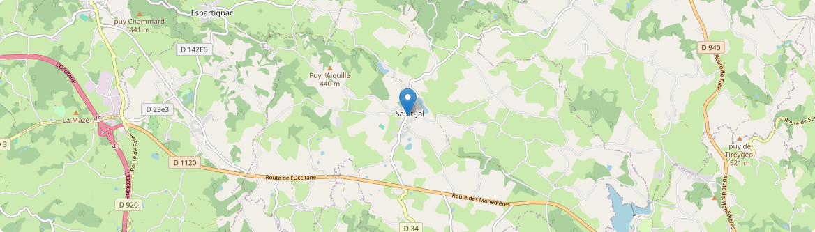 Saint-Jal - Carte