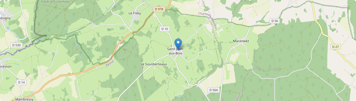 Saint-Jean-aux-Bois - Carte