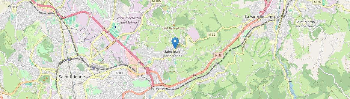 Saint-Jean-Bonnefonds - Carte