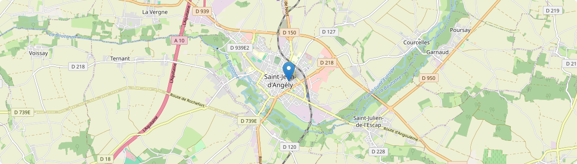 Saint-Jean-d'Angély - Carte